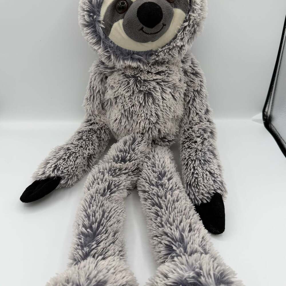 Walmart Gray Shaggy Long Limb Sloth Plush Stuffed Animal Toy